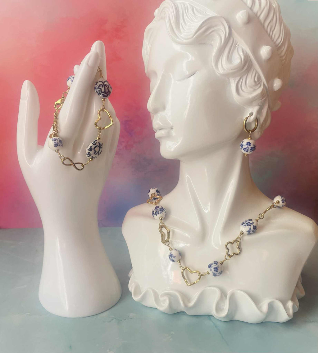 Boucle d'oreille Opaline