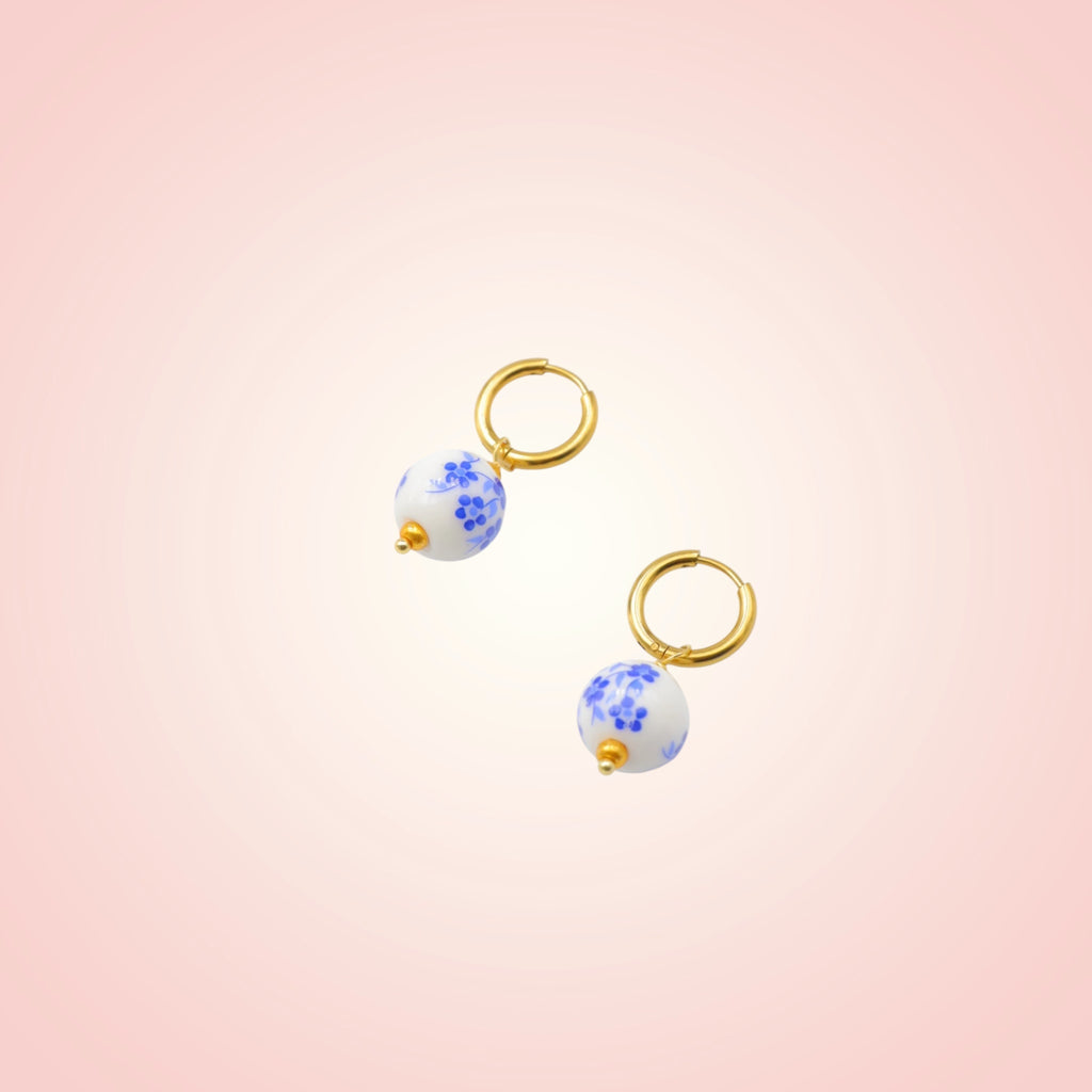 Boucle d'oreille Opaline