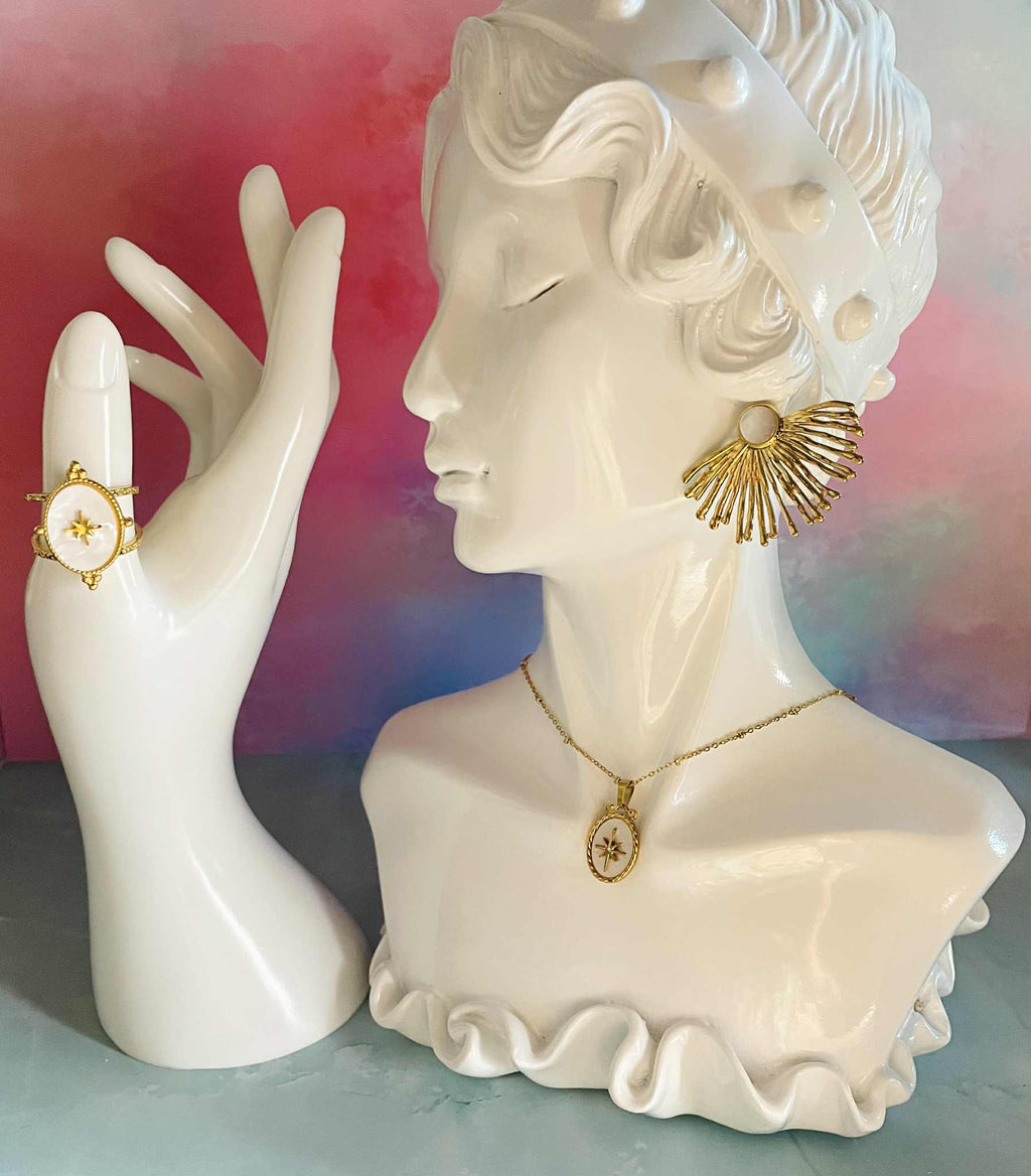 Boucle d’oreille Onyx